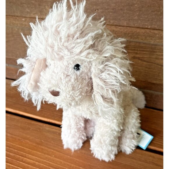 Jellycat Georgiana Poodle Soft Plush Dog Puppy Beige Brown Retired NWT - Picture 1 of 11